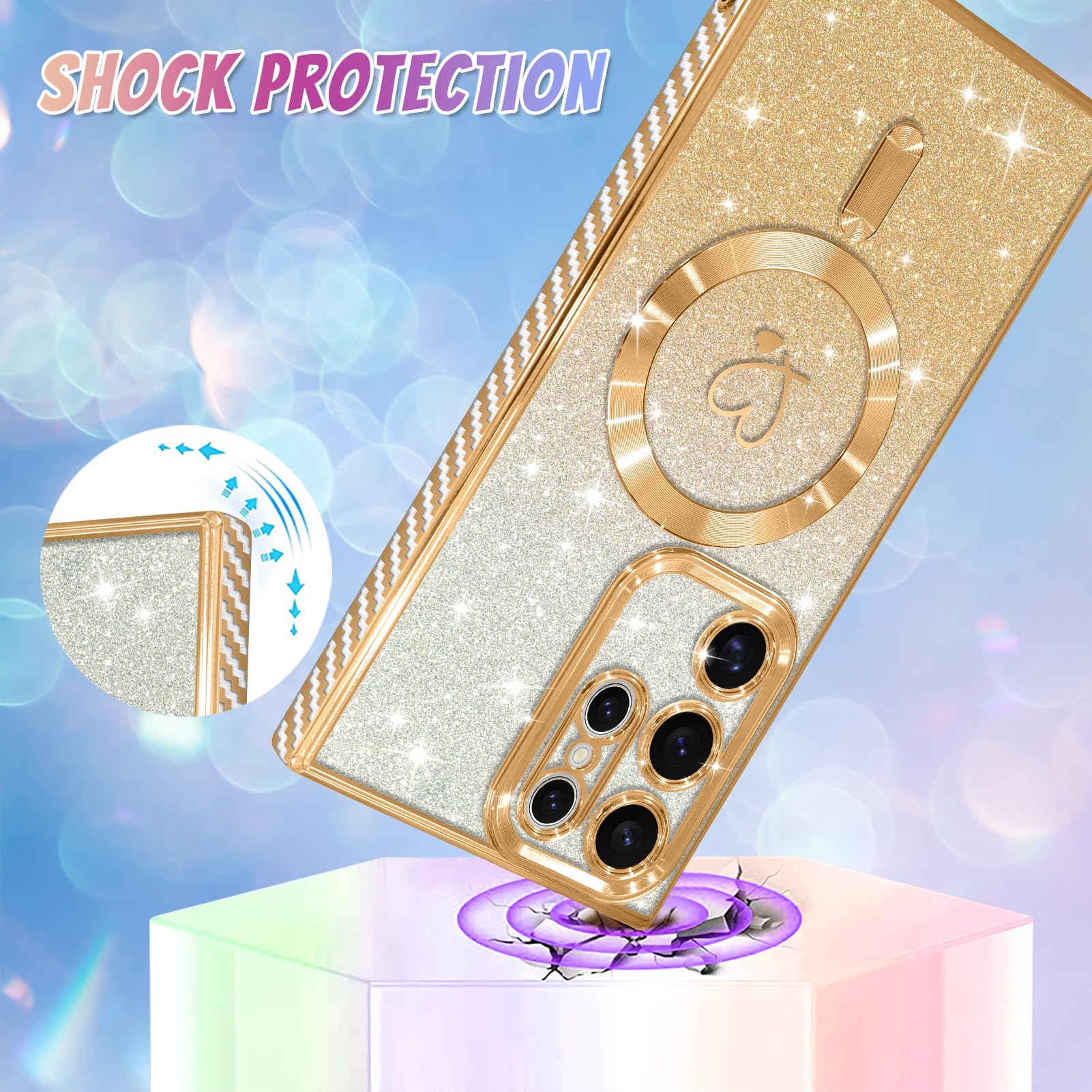 Foto 4 pulgar | Funda De Teléfono Bonoma Compatible Con Samsung Galaxy S23 Ultra - Venta Internacional.