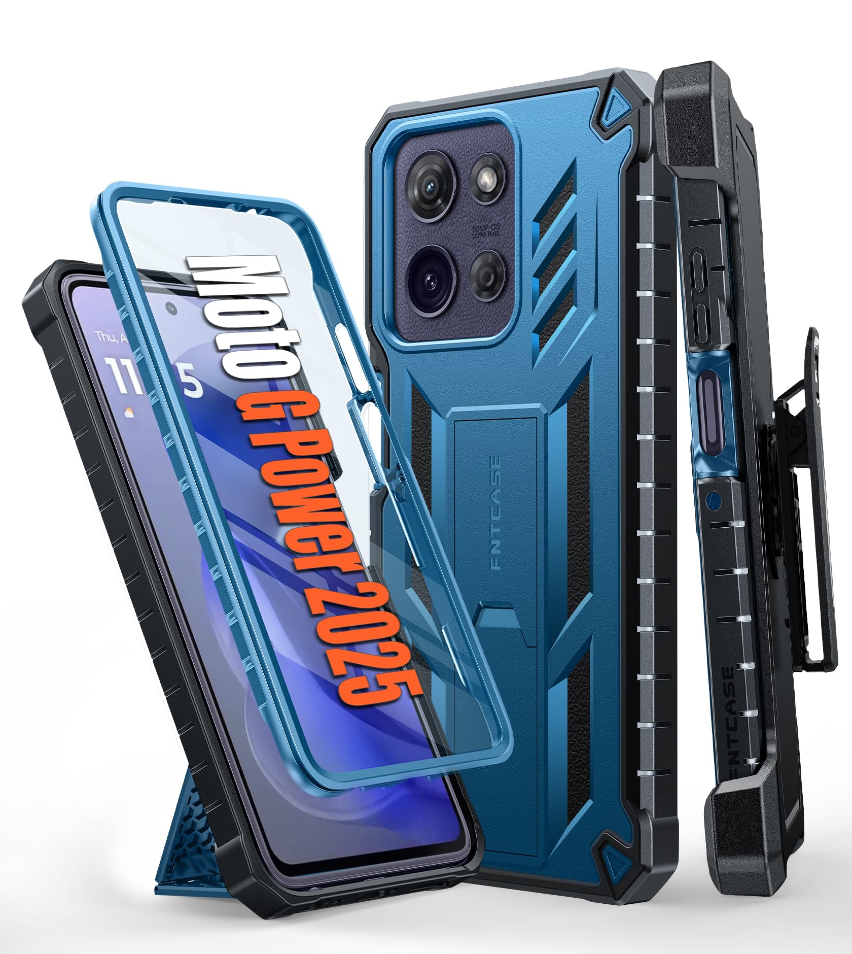 Foto 2 pulgar | Funda De Teléfono Fntcase Para Motorola Moto G Power 5g 2025 Azul - Venta Internacional.