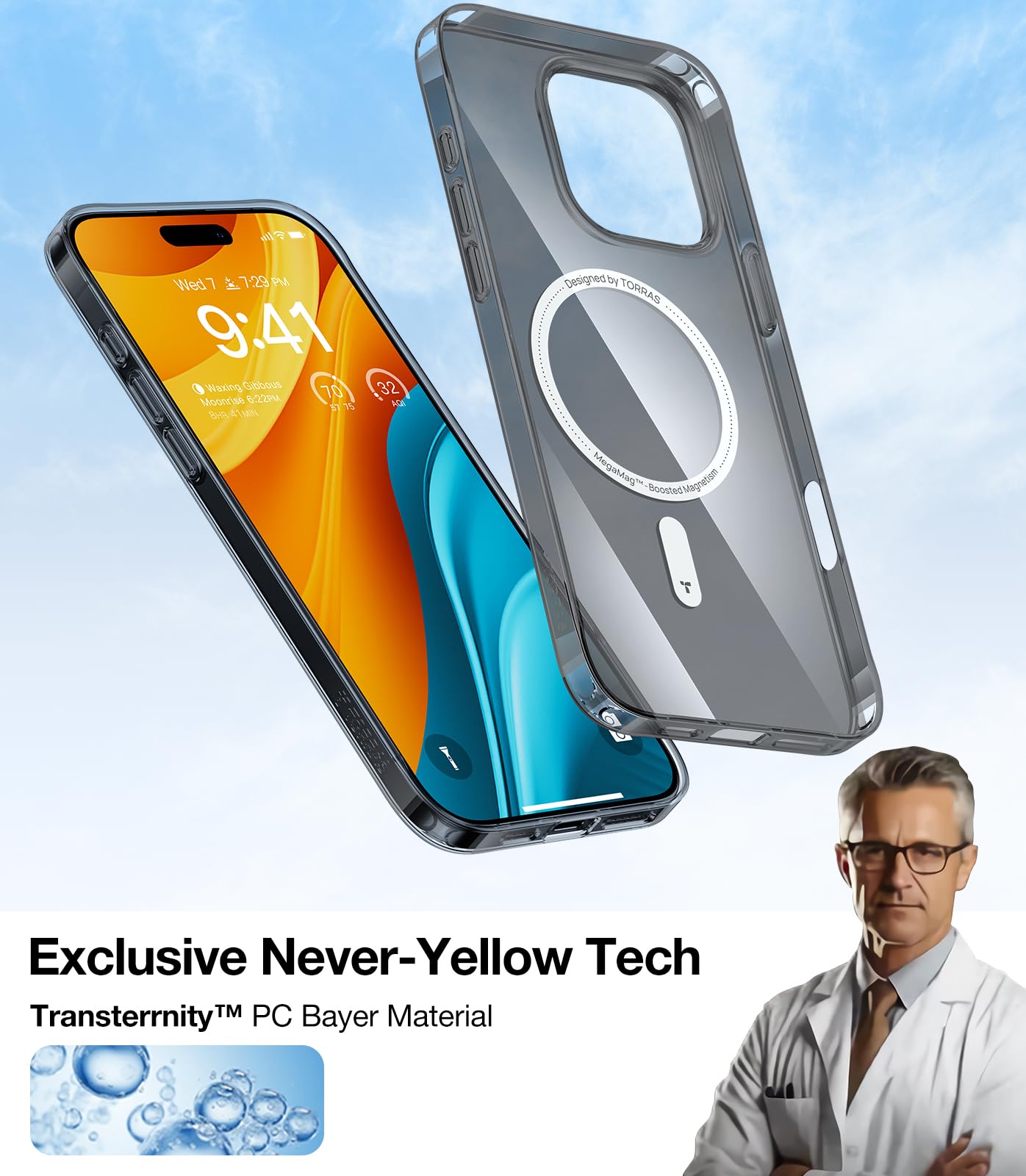 Foto 6 pulgar | Funda De Teléfono Torras Magnetic Slim Fit Para Iphone 16 Pro - Venta Internacional.