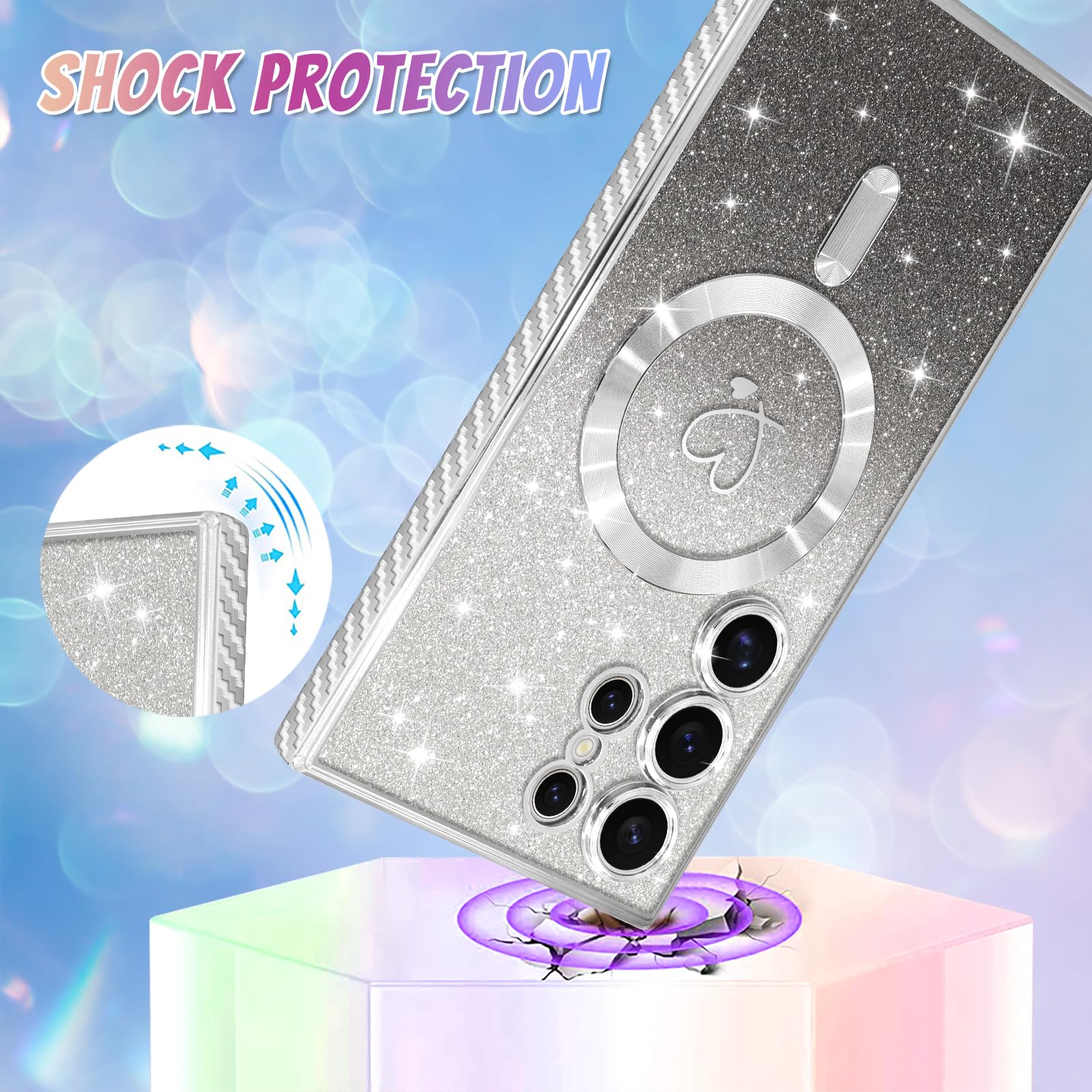 Foto 4 pulgar | Funda De Teléfono Bonoma Compatible Con Samsung Galaxy S24 Ultra - Venta Internacional.