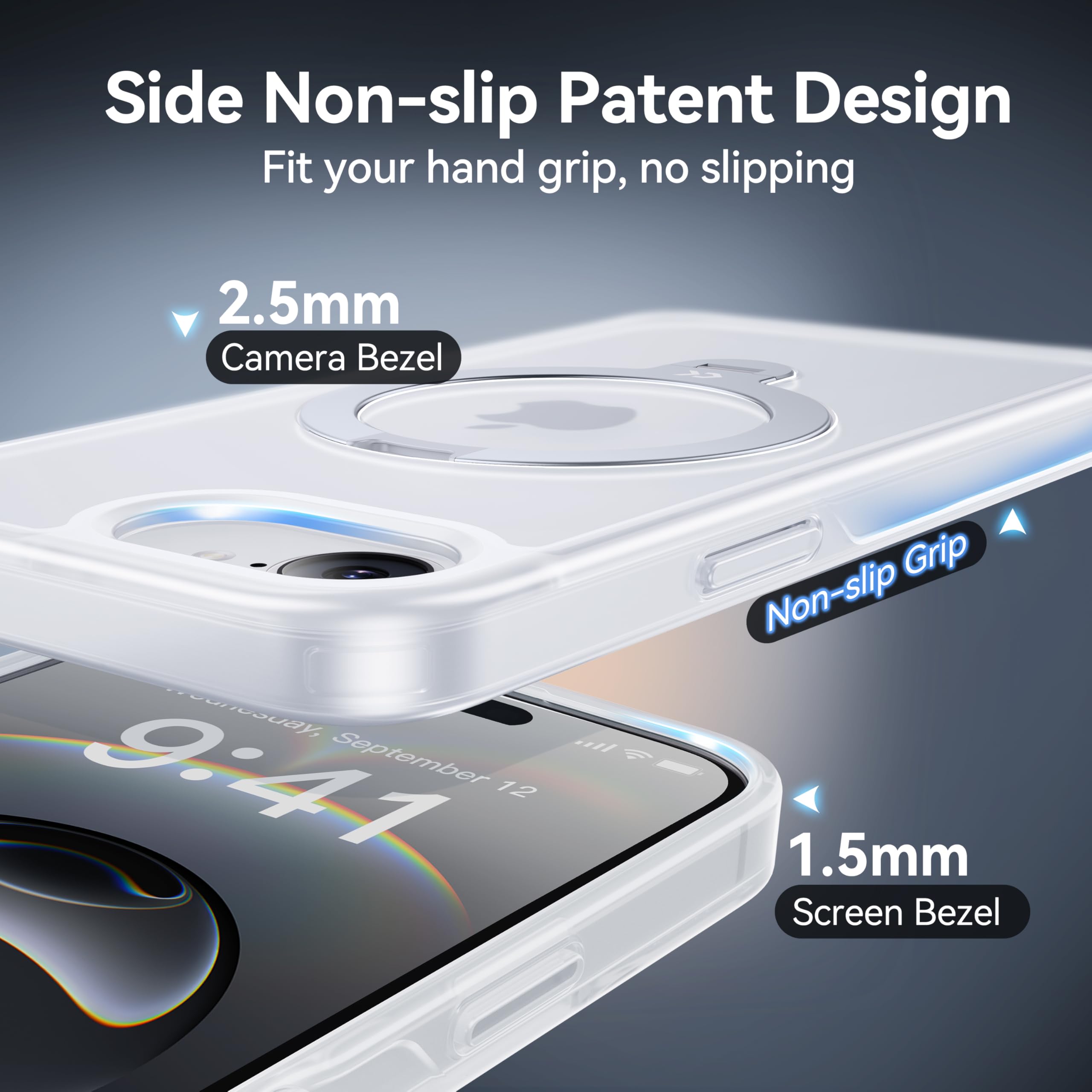Foto 7 pulgar | Funda De Teléfono Casekoo Patentada Con Soporte Magnético De Giro De 360° Para Iphone 16e - Venta Internacional.