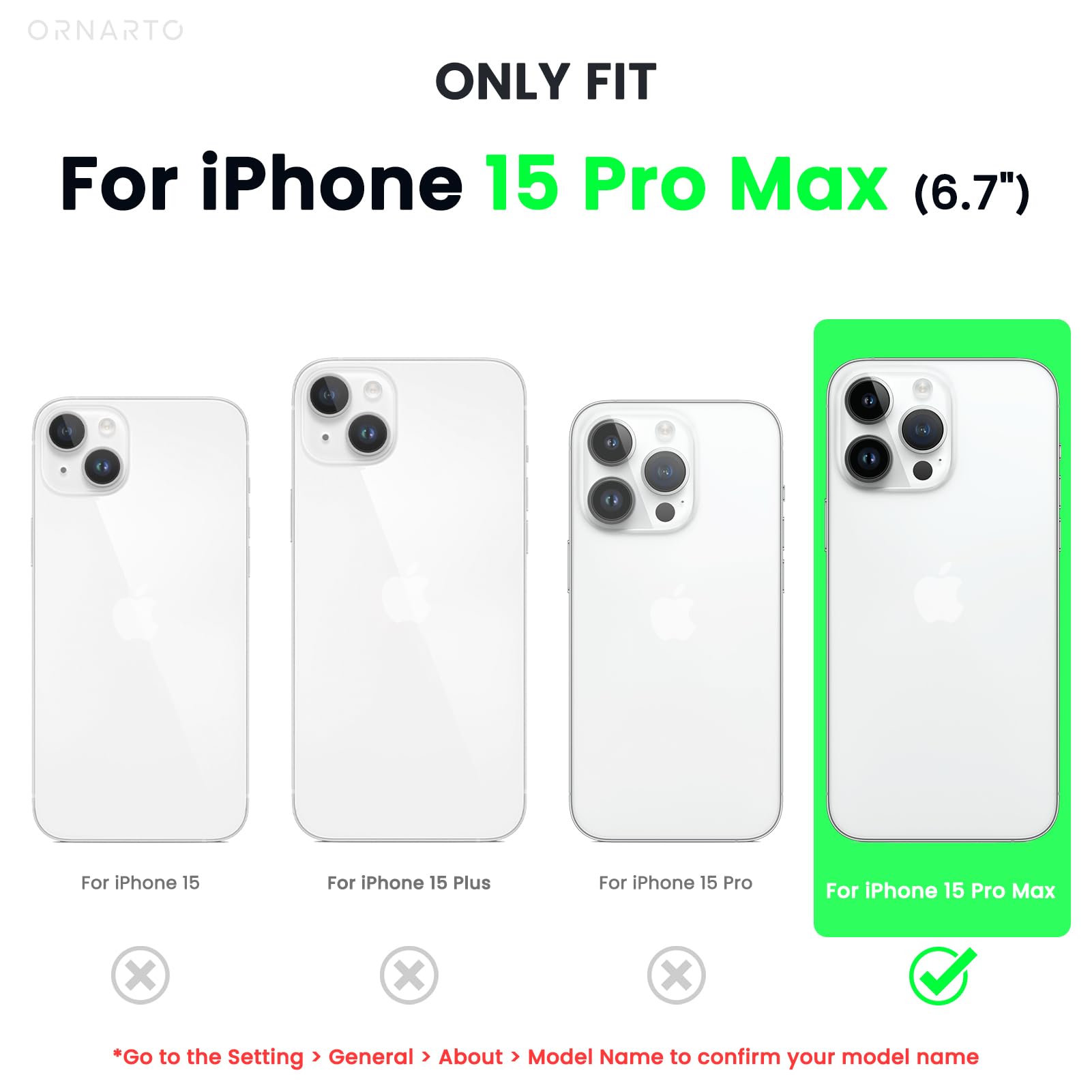 Foto 3 pulgar | Funda Ornarto Vortuxe Para Iphone 15 Pro Max Azul Marino - Venta Internacional.