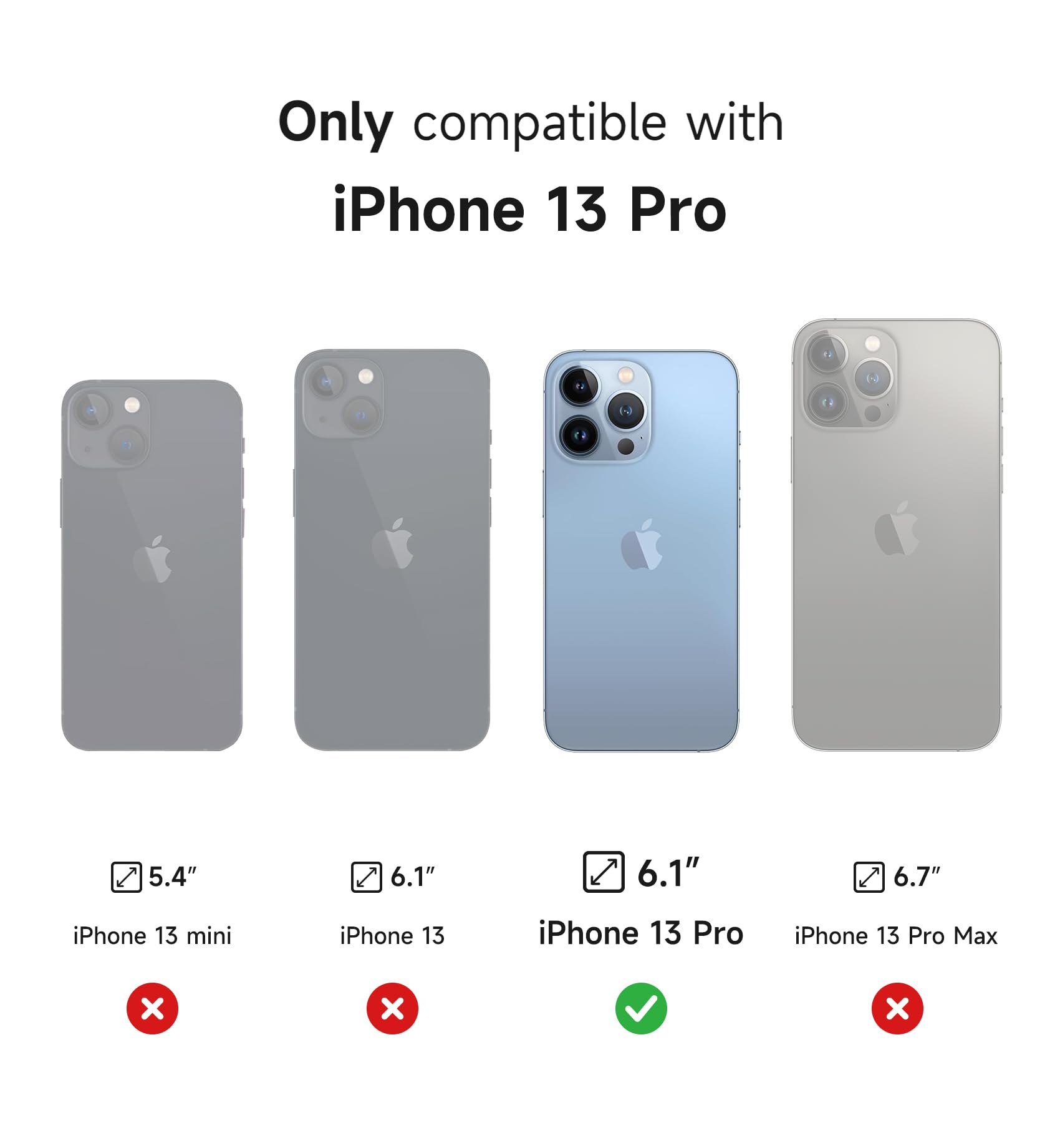 Foto 2 | Funda Suritch Para Iphone 13 Pro Con Funda Magnética, Color Azul - Venta Internacional.