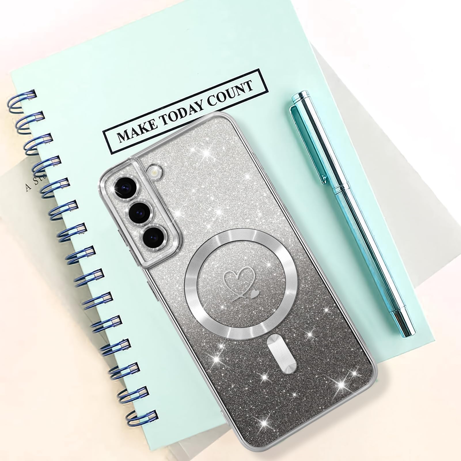 Foto 7 pulgar | Funda De Teléfono Bonoma Compatible Con Samsung Galaxy S21, Plateada - Venta Internacional.