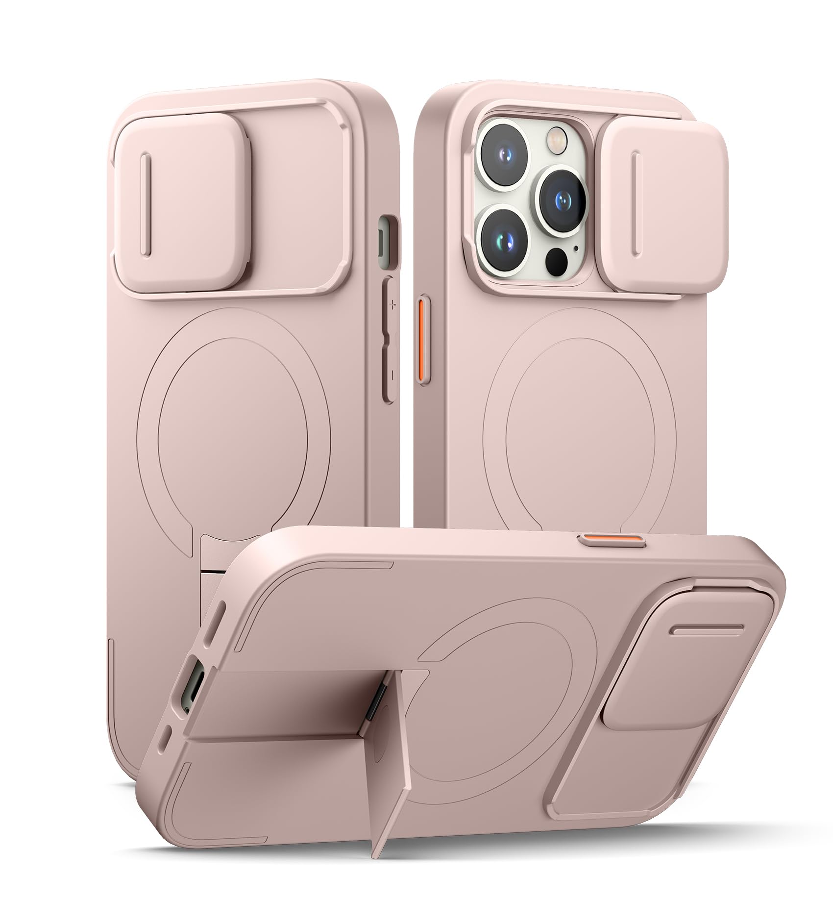 Foto 2 pulgar | Funda Suritch Para Iphone 13 Pro De 6.1 Pulgadas Con Funda Magnética, Color Rosa - Venta Internacional.