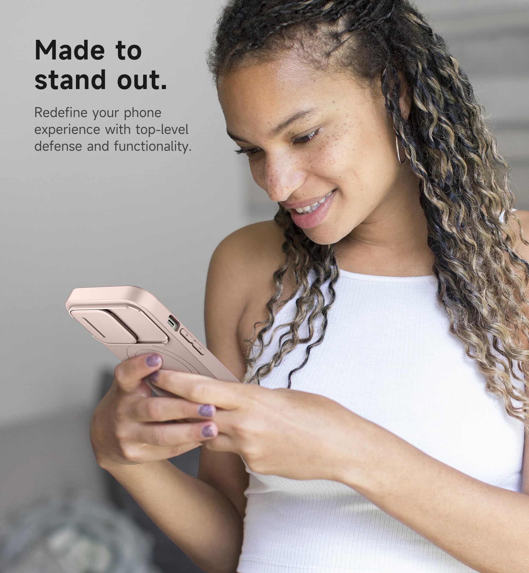 Foto 7 | Funda Suritch Para Iphone 13 Pro De 6.1 Pulgadas Con Funda Magnética, Color Rosa - Venta Internacional.