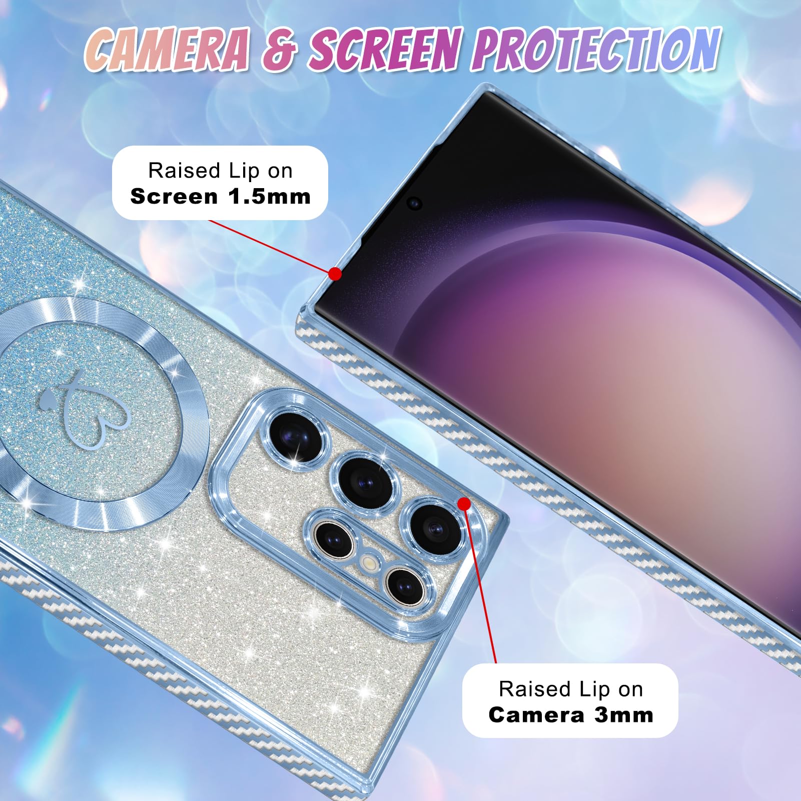 Foto 4 | Funda De Teléfono Bonoma Compatible Con Samsung Galaxy S23 Ultra - Venta Internacional.