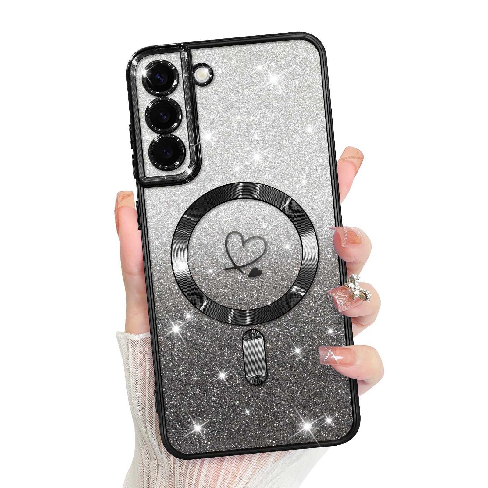 Funda Bonoma Para Teléfono Móvil Compatible Con Samsung Galaxy S22, Color Negro - Venta Internacional.
