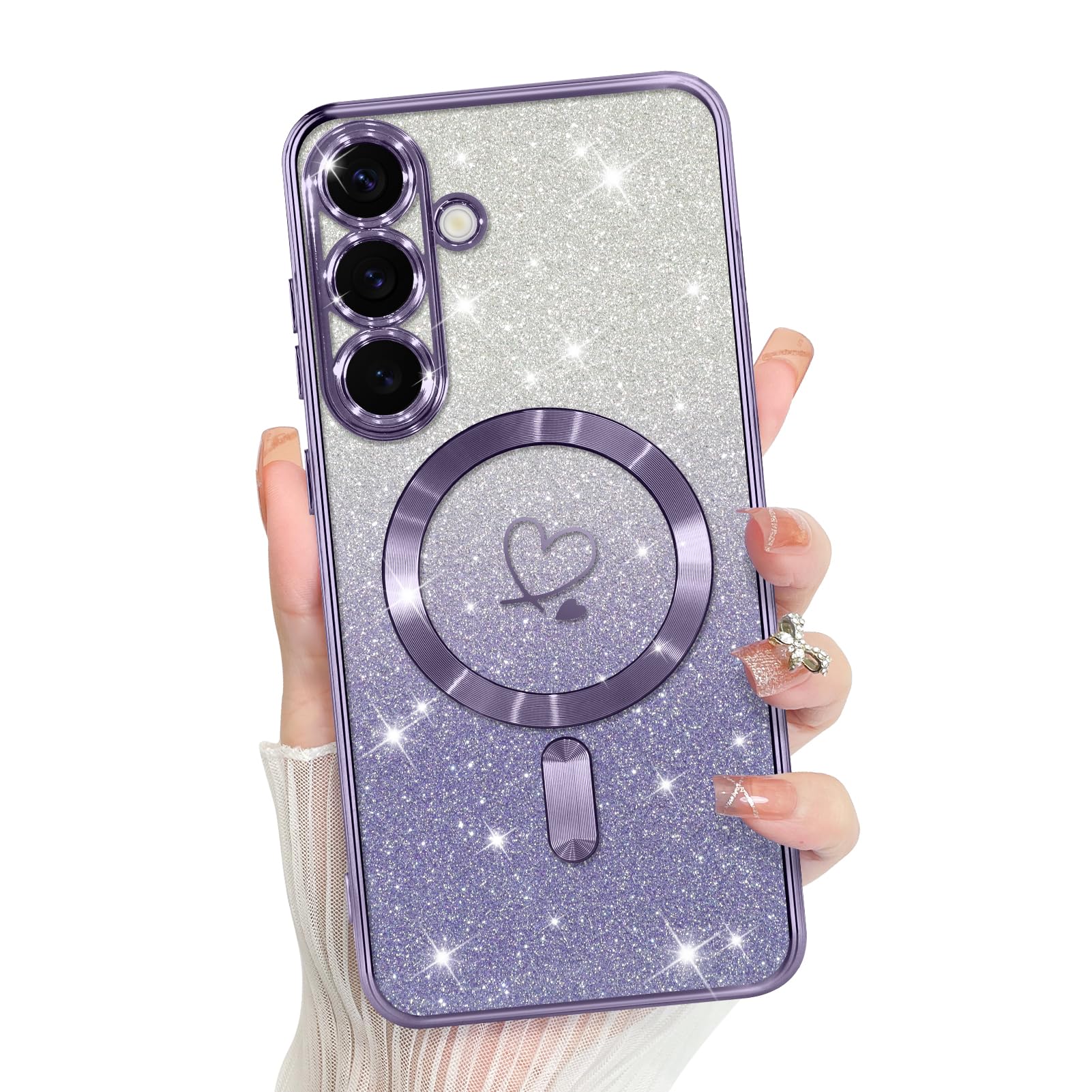 Funda Bonoma Para Teléfono Móvil Compatible Con Samsung Galaxy S25, Color Morado - Venta Internacional.