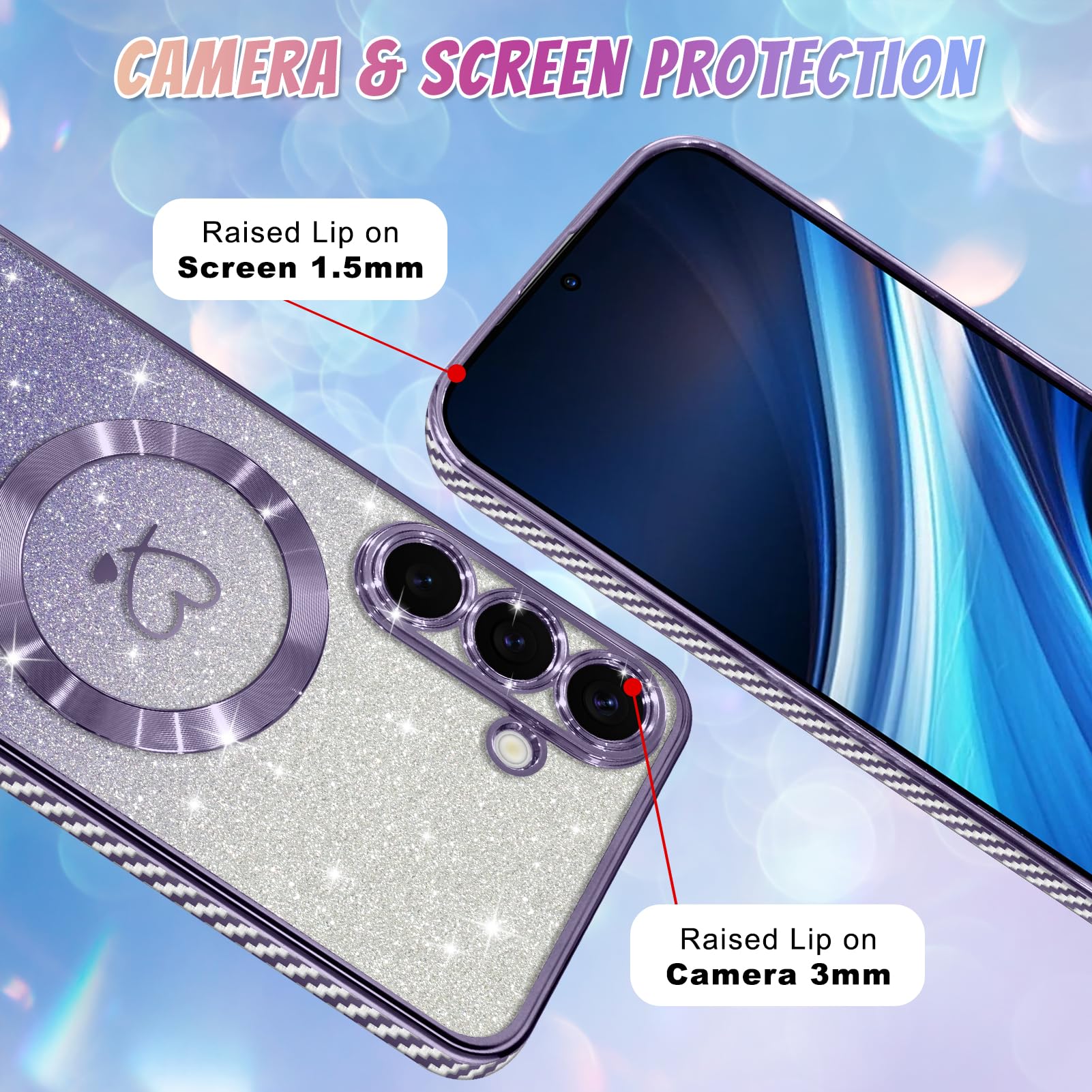 Foto 4 | Funda Bonoma Para Teléfono Móvil Compatible Con Samsung Galaxy S25, Color Morado - Venta Internacional.