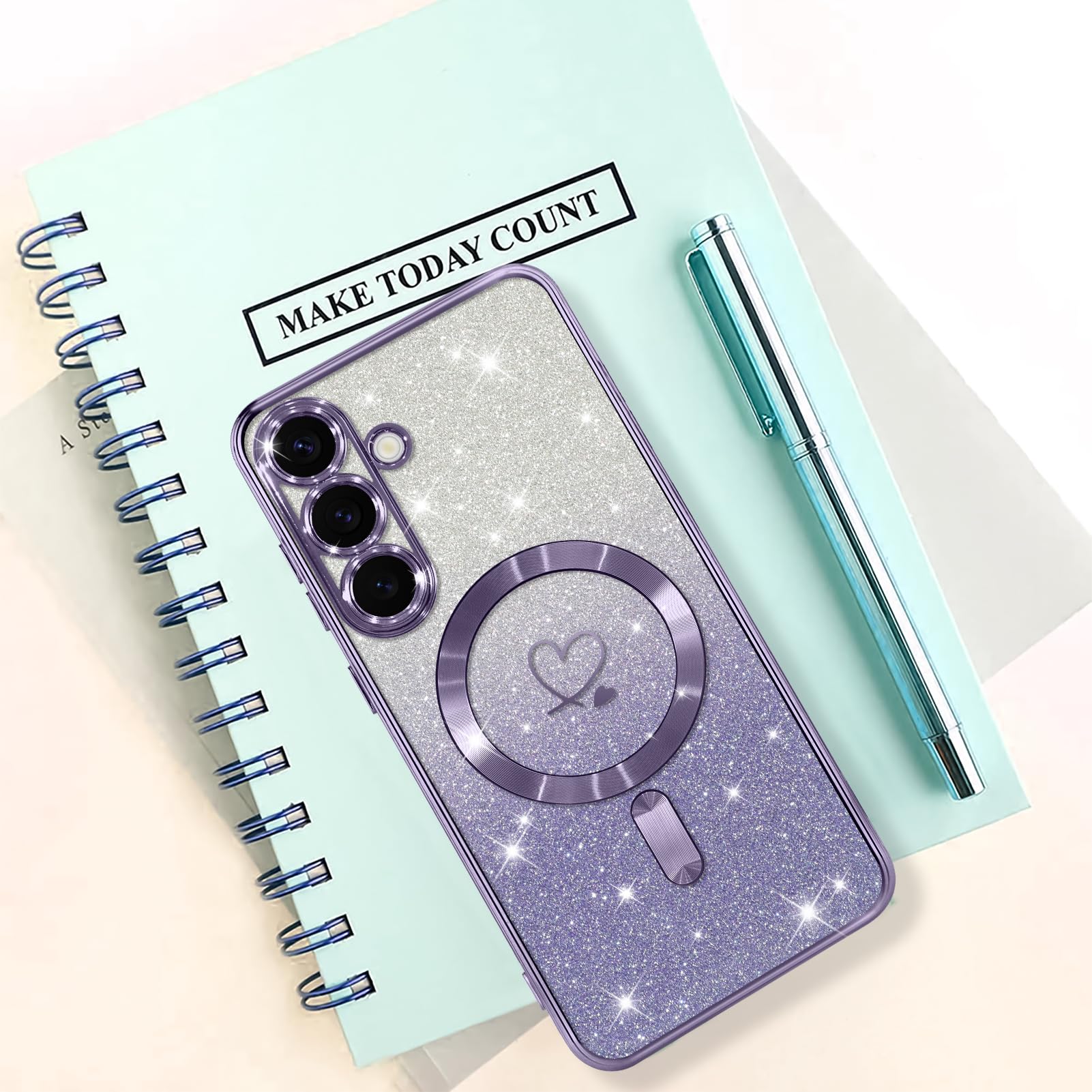 Foto 7 pulgar | Funda Bonoma Para Teléfono Móvil Compatible Con Samsung Galaxy S25, Color Morado - Venta Internacional.