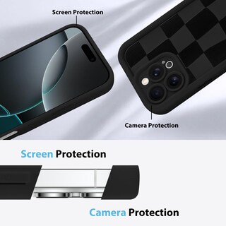 Foto 5 | Funda De Teléfono Kanghar Compatible Con Iphone 16 Pro Max - Negra - Venta Internacional.