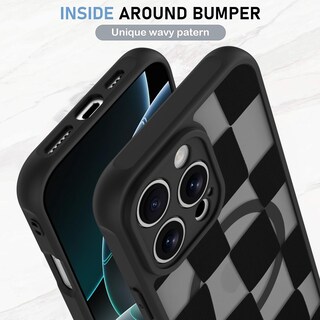 Foto 4 | Funda De Teléfono Kanghar Para Iphone 16 Pro Max Con Estampado De Cuadros - Venta Internacional.
