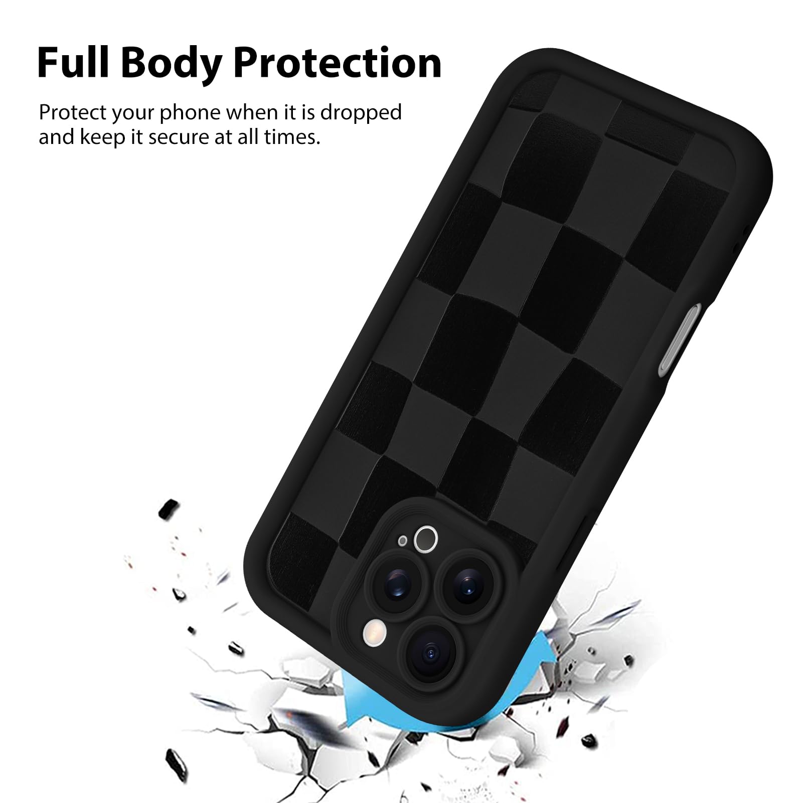 Foto 3 pulgar | Funda De Teléfono Kanghar Compatible Con Iphone 16 Pro - Negra - Venta Internacional.