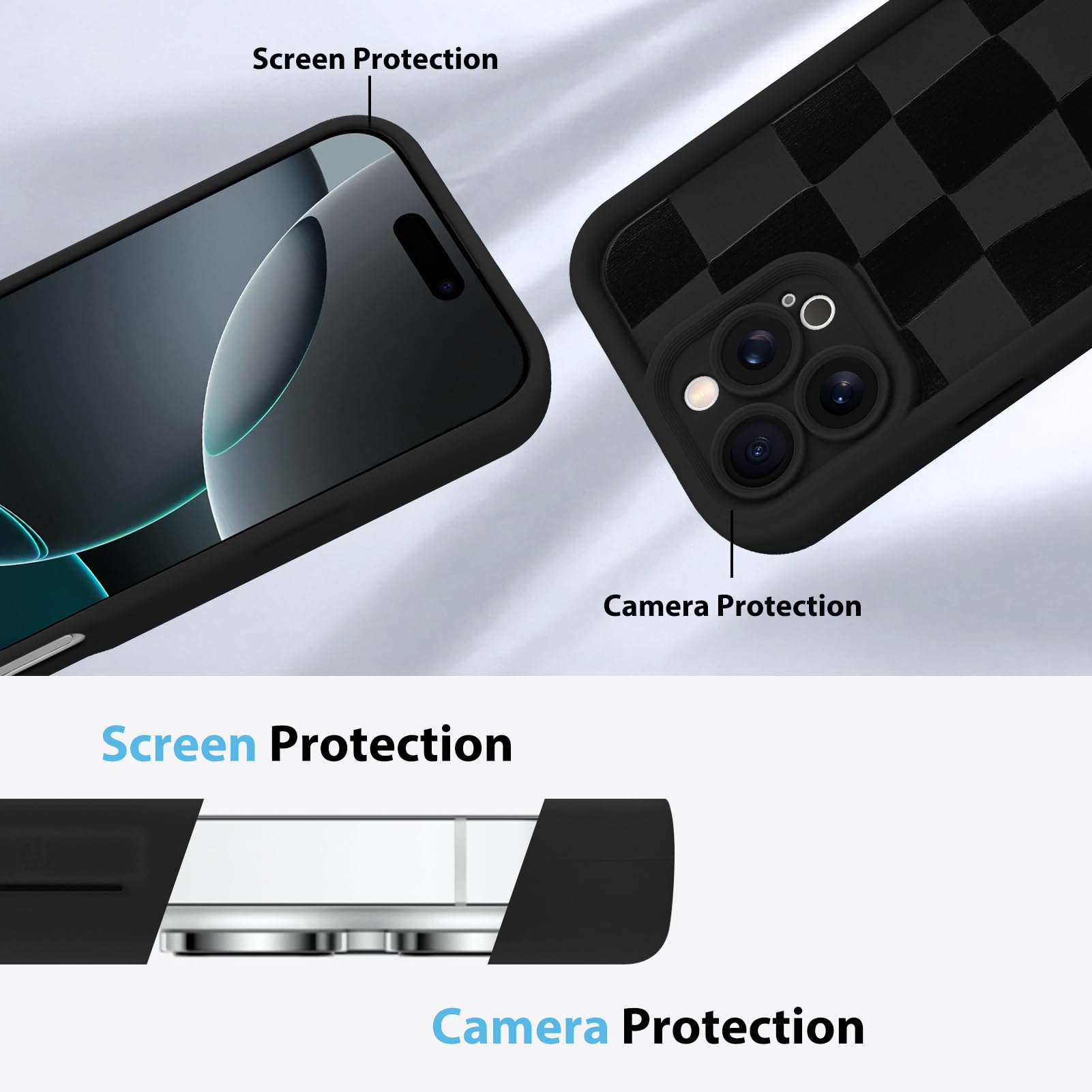Foto 6 pulgar | Funda De Teléfono Kanghar Compatible Con Iphone 16 Pro - Negra - Venta Internacional.