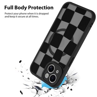 Foto 2 | Funda De Teléfono Kanghar Para Iphone 15 De Estética Mate A Cuadros - Venta Internacional.