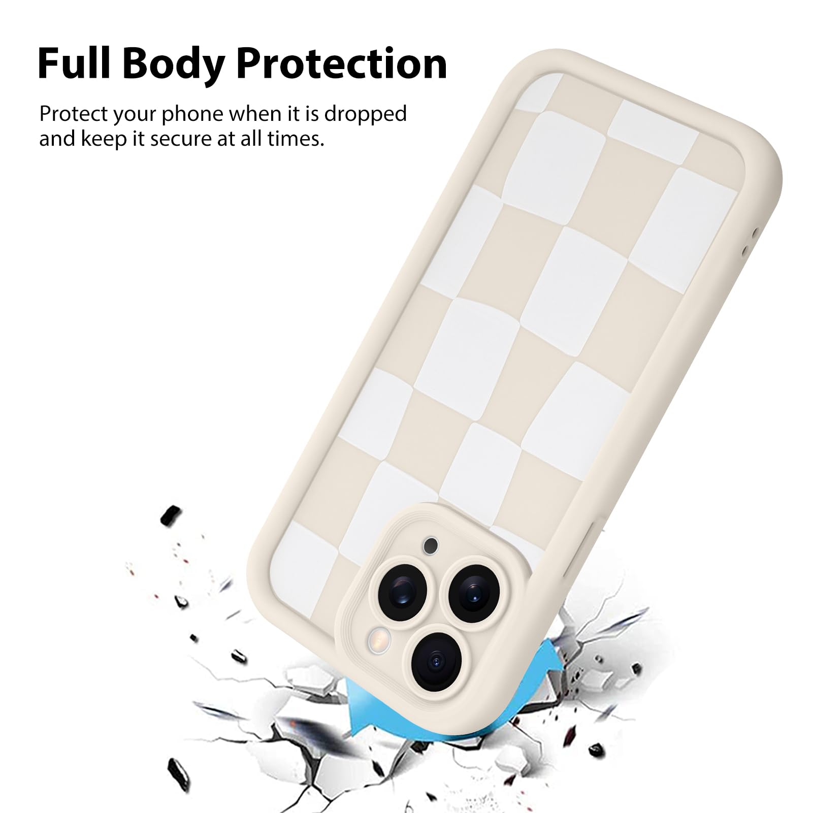 Foto 3 pulgar | Funda De Teléfono Kanghar Compatible Con Iphone 11 Pro Max - Blanca - Venta Internacional.