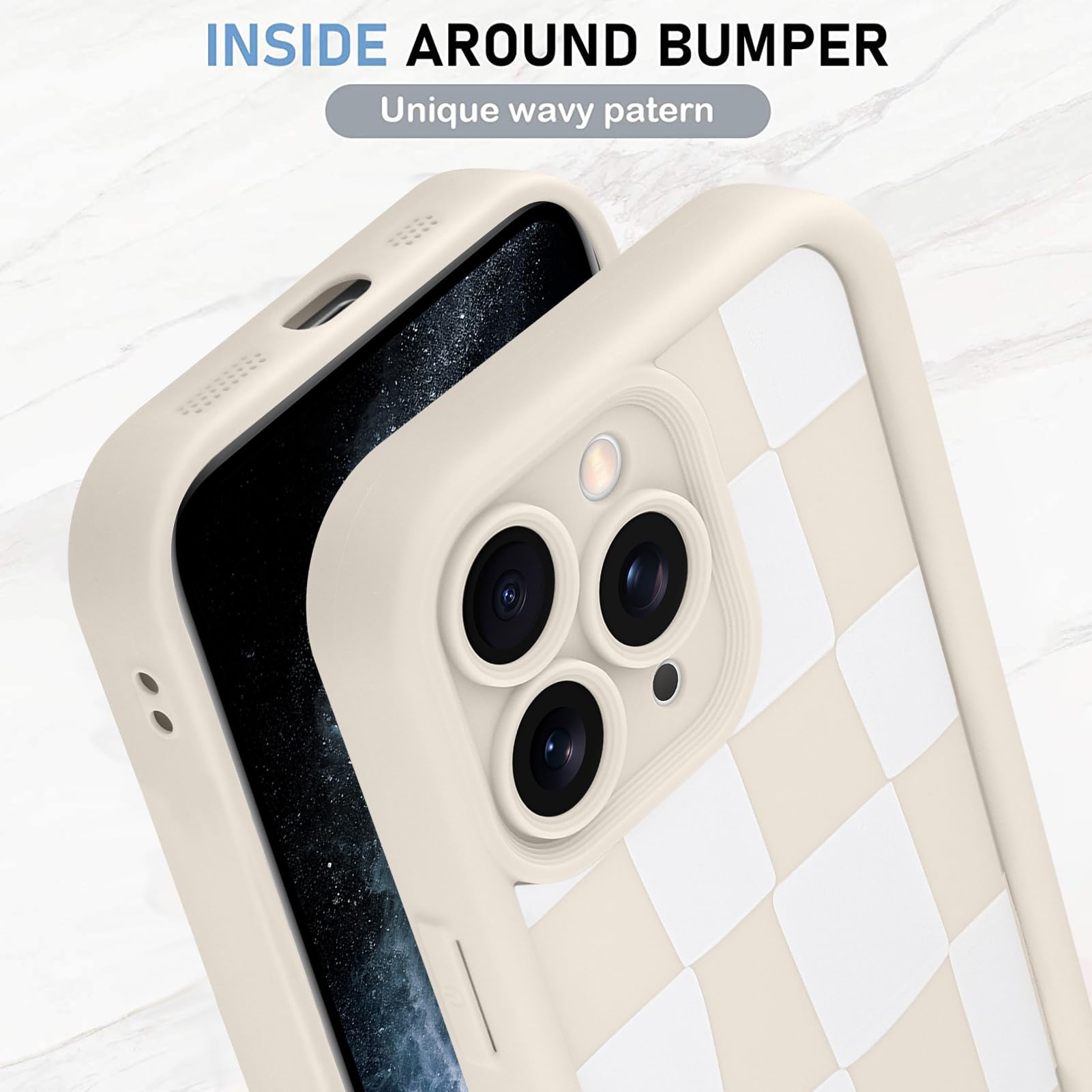 Foto 5 pulgar | Funda De Teléfono Kanghar Compatible Con Iphone 11 Pro Max - Blanca - Venta Internacional.