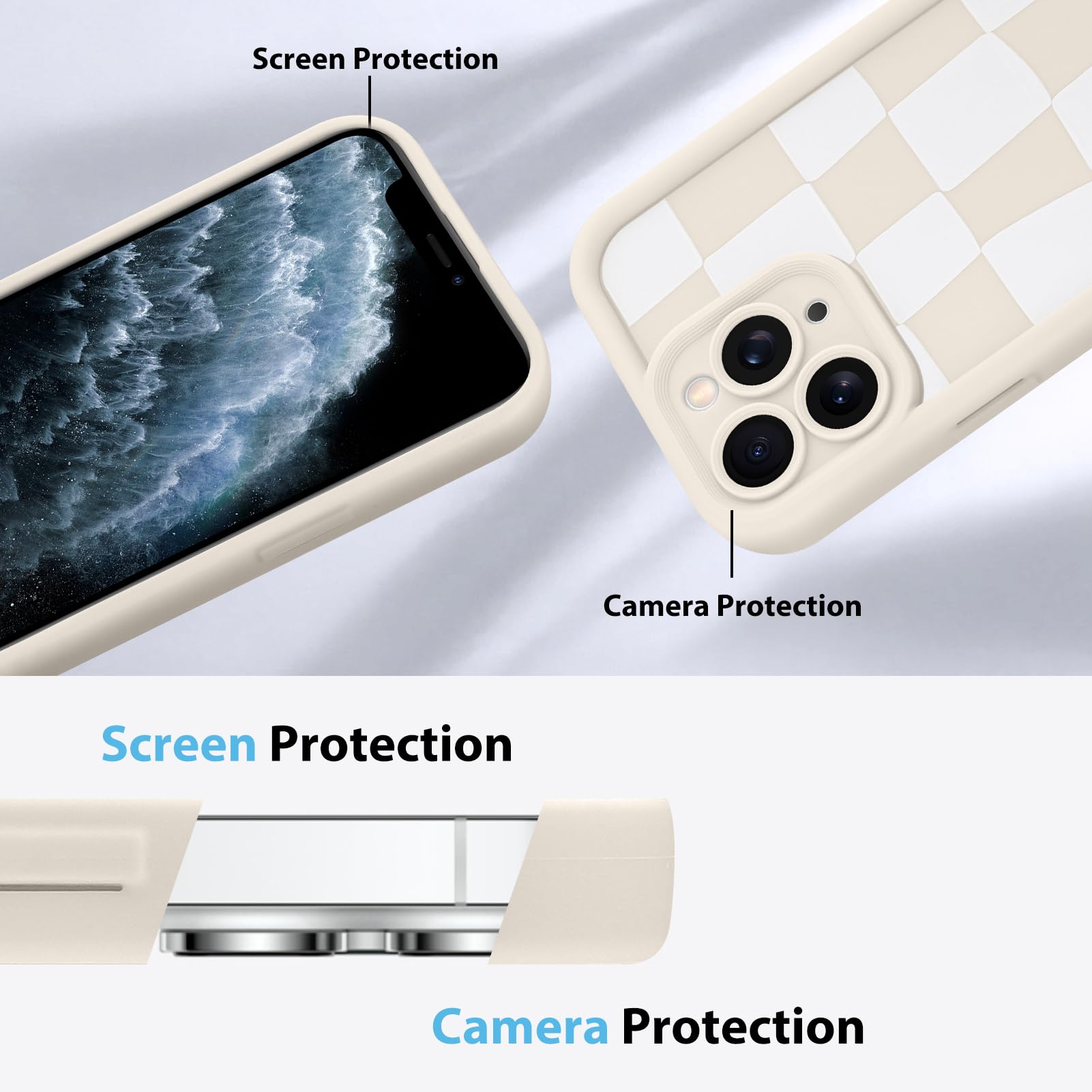 Foto 6 pulgar | Funda De Teléfono Kanghar Compatible Con Iphone 11 Pro Max - Blanca - Venta Internacional.