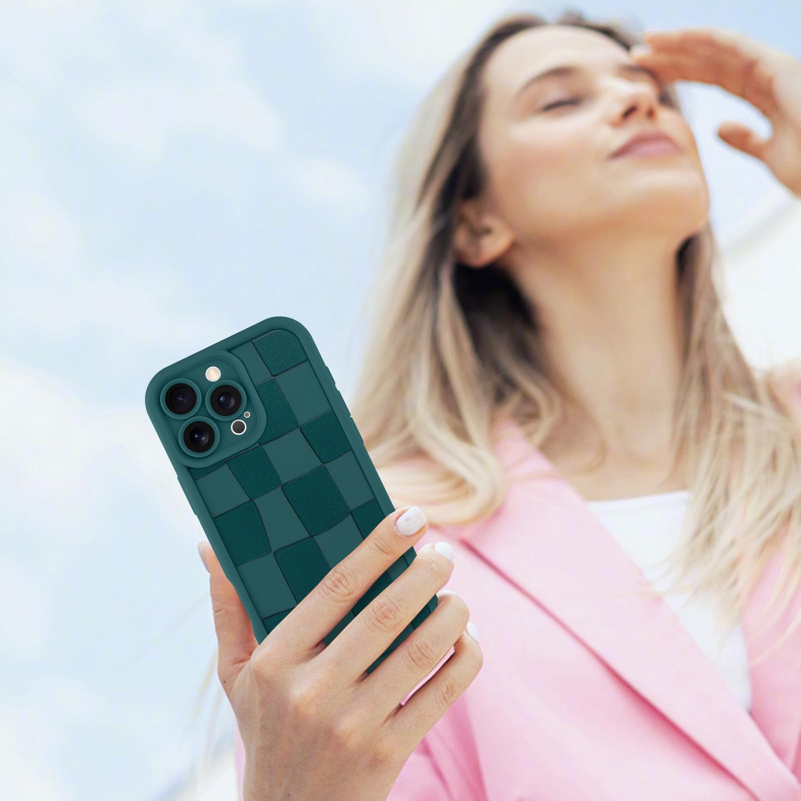 Foto 7 pulgar | Funda De Teléfono Kanghar Compatible Con Iphone 16 Pro Max - Verde - Venta Internacional.