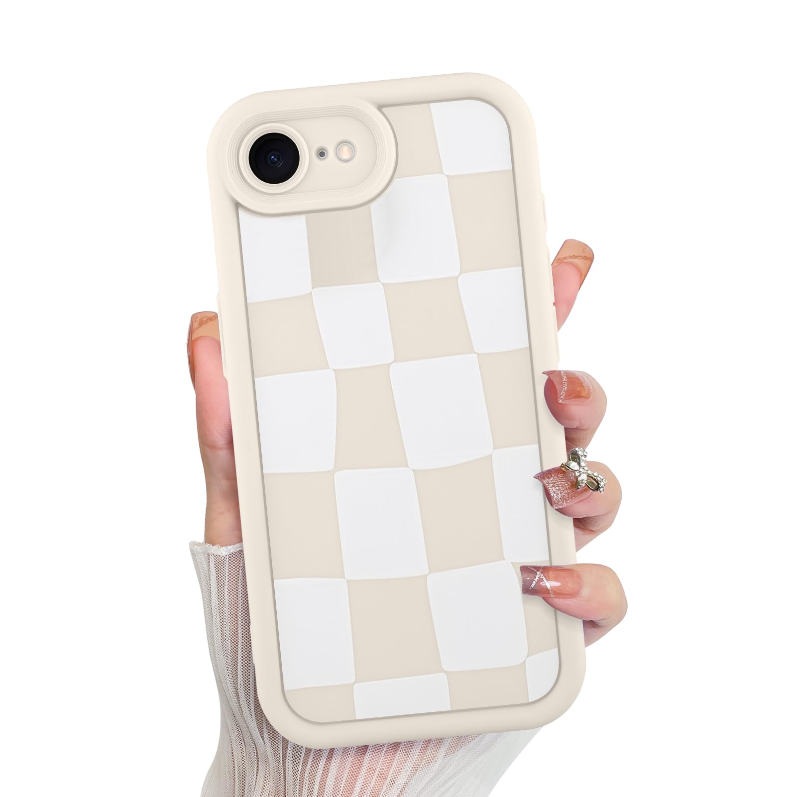 Foto 2 pulgar | Funda De Teléfono Kanghar Compatible Con Iphone 16e De Silicona Blanca - Venta Internacional.