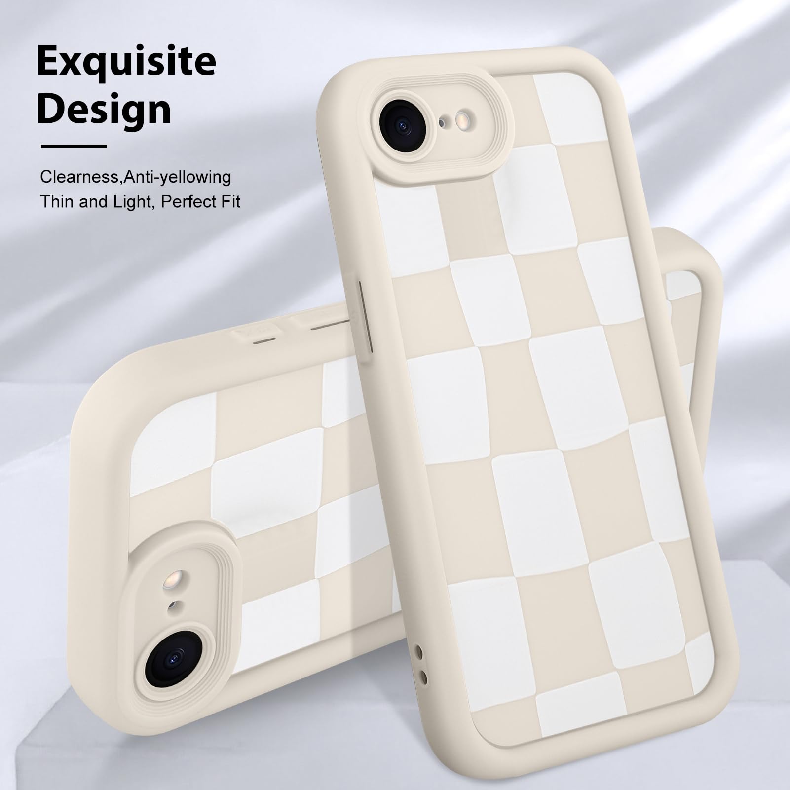 Foto 4 pulgar | Funda De Teléfono Kanghar Compatible Con Iphone 16e De Silicona Blanca - Venta Internacional.