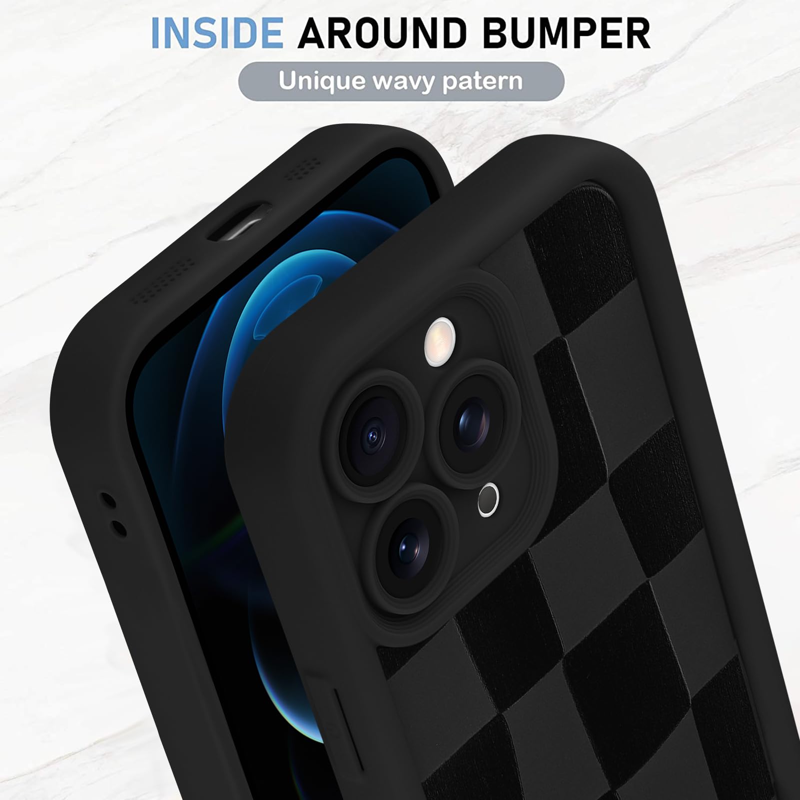 Foto 4 | Funda De Teléfono Kanghar Compatible Con Iphone 12 Pro Max - Negra - Venta Internacional.
