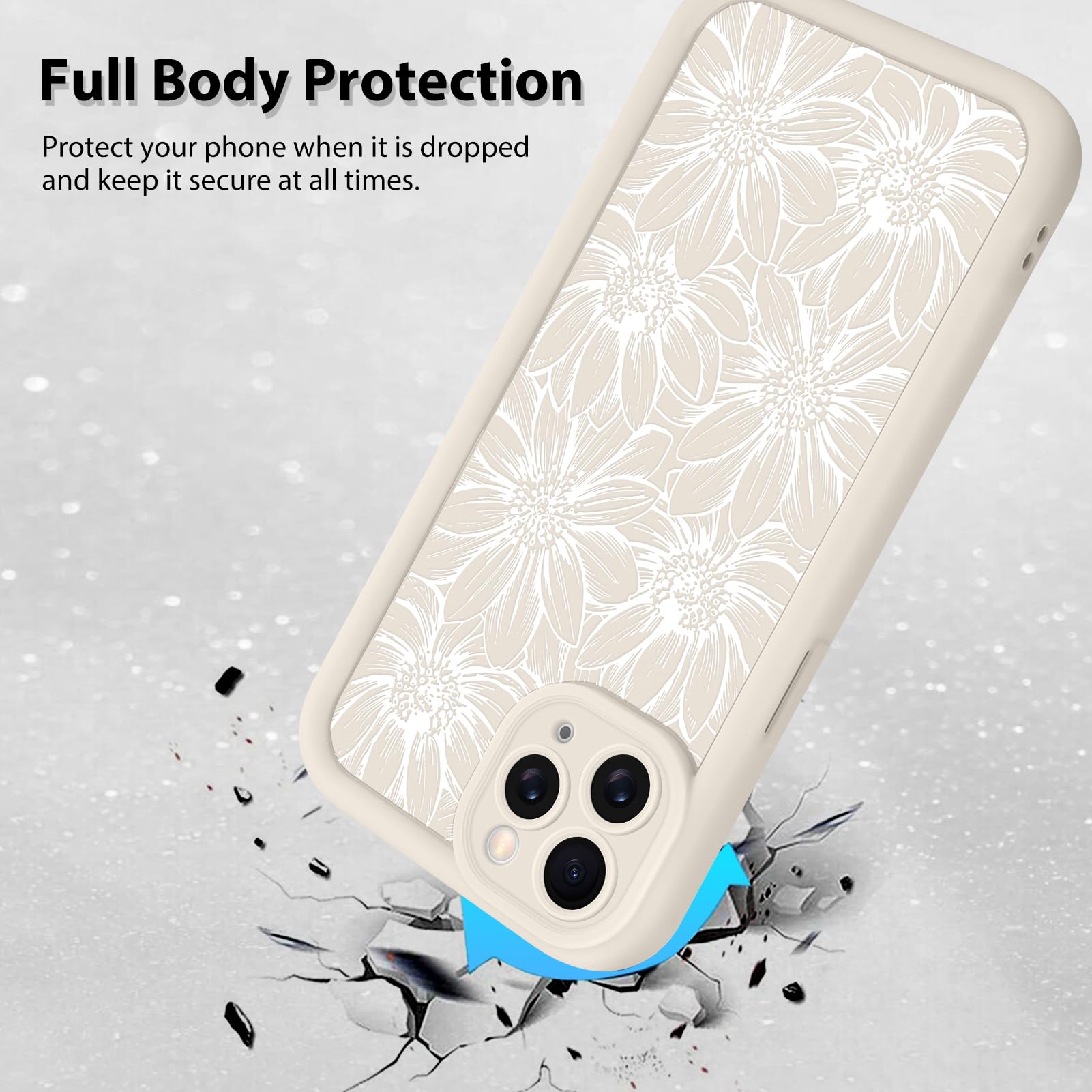 Foto 3 pulgar | Funda De Teléfono Mzelq Para Iphone 11 Pro Max Silicone Sunflower - Venta Internacional.