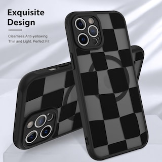 Foto 3 | Funda De Teléfono Kanghar Para Iphone 12 Pro De Estética Mate A Cuadros - Venta Internacional.
