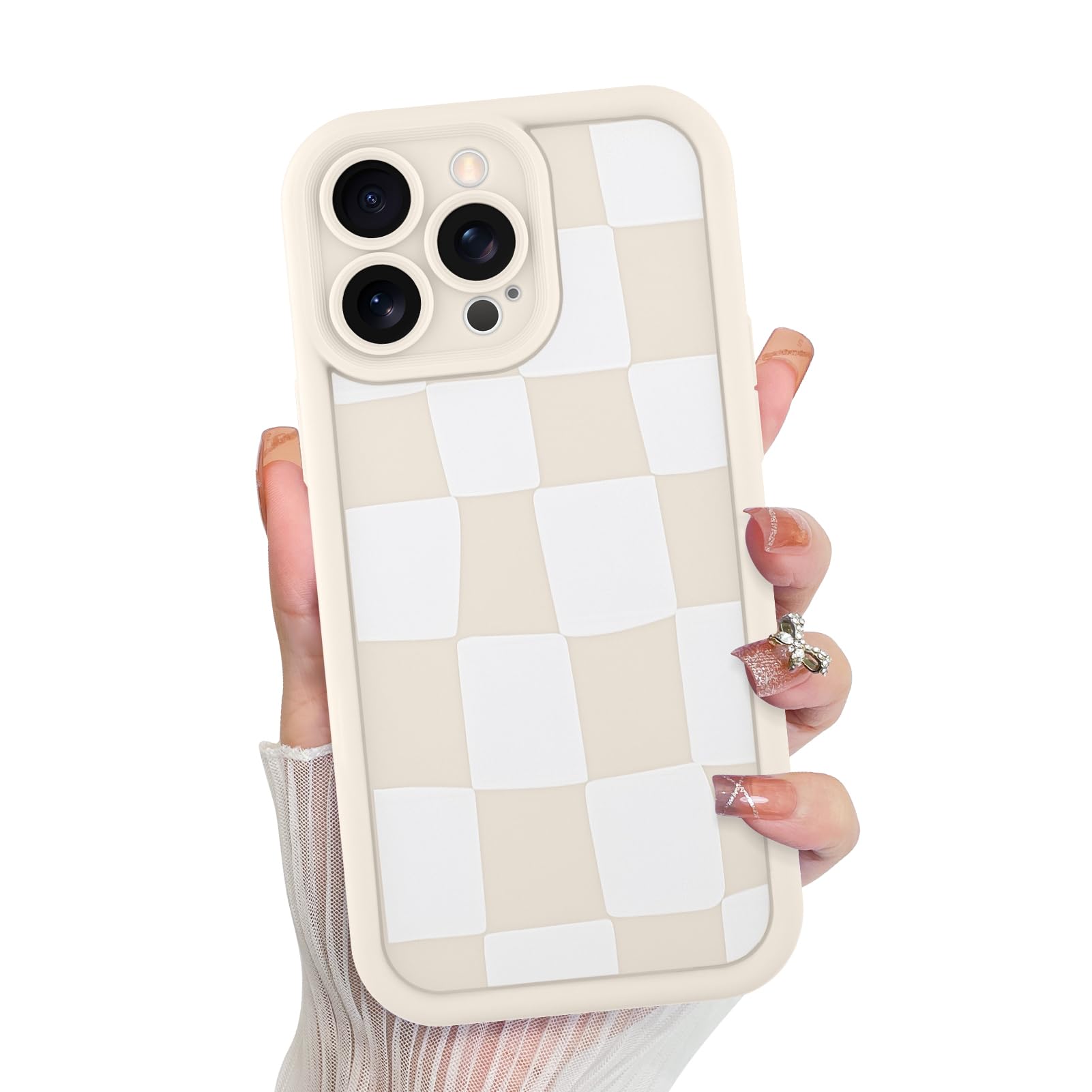 Foto 2 pulgar | Funda De Teléfono Kanghar Compatible Con Iphone 13 Pro Max - Blanca - Venta Internacional.