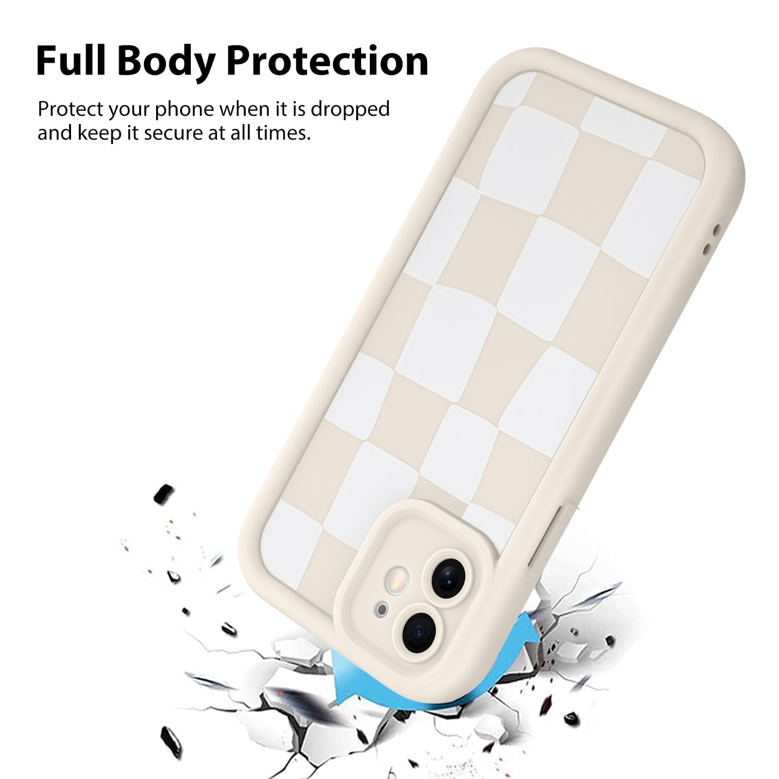 Foto 3 pulgar | Funda De Teléfono Kanghar Compatible Con Iphone 11 De Silicona Blanca - Venta Internacional.