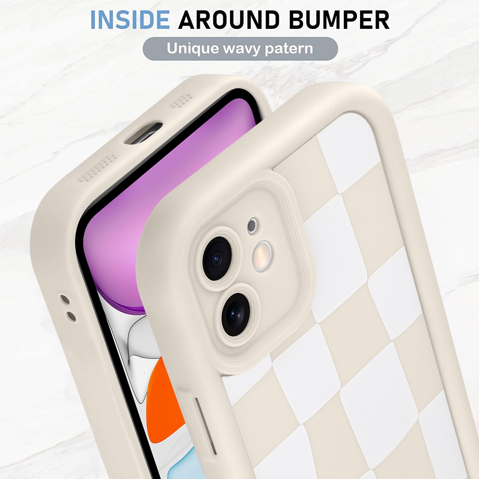 Foto 4 | Funda De Teléfono Kanghar Compatible Con Iphone 11 De Silicona Blanca - Venta Internacional.