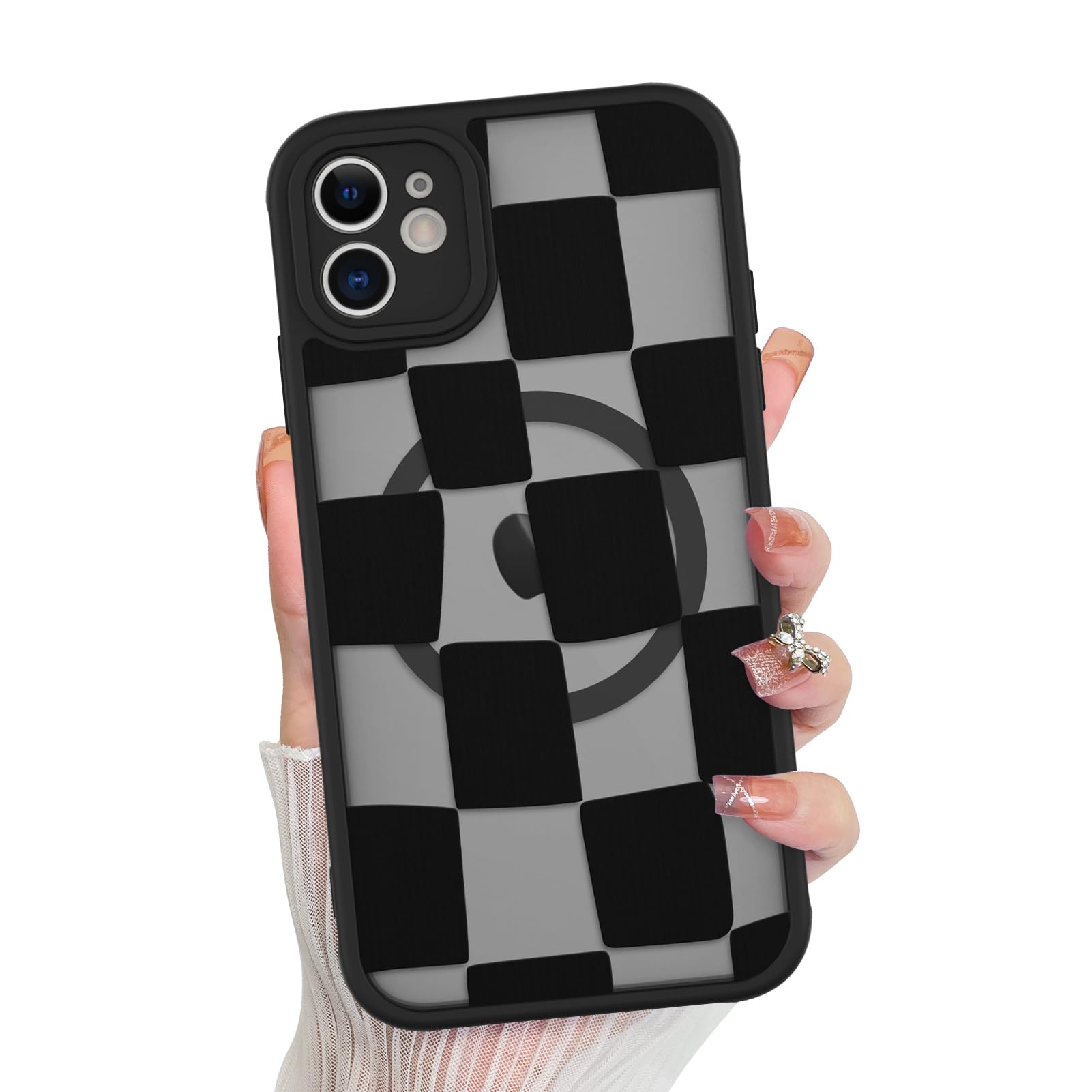 Foto 2 pulgar | Funda De Teléfono Kanghar Para Iphone 11 Con Estética Mate A Cuadros - Venta Internacional.