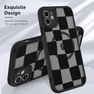 Foto 3 | Funda De Teléfono Kanghar Para Iphone 11 Con Estética Mate A Cuadros - Venta Internacional.