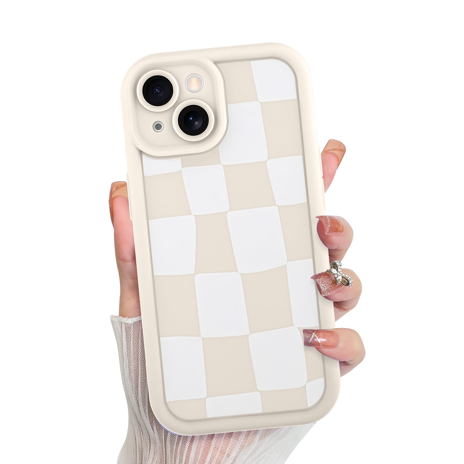 Foto 2 pulgar | Funda De Teléfono Kanghar Compatible Con Iphone 15 De Silicona Blanca - Venta Internacional.