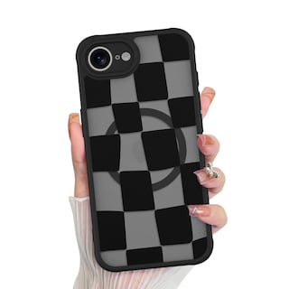 Foto 1 | Funda De Teléfono Kanghar Para Iphone 16e, Estética Mate A Cuadros - Venta Internacional.