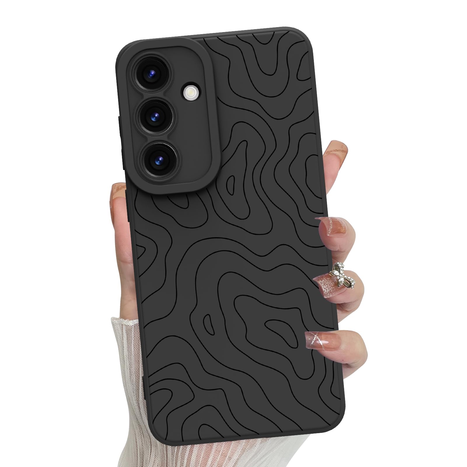 Funda De Teléfono Mzelq Silicone Wave Ripple Para Samsung S25 Plus - Venta Internacional.