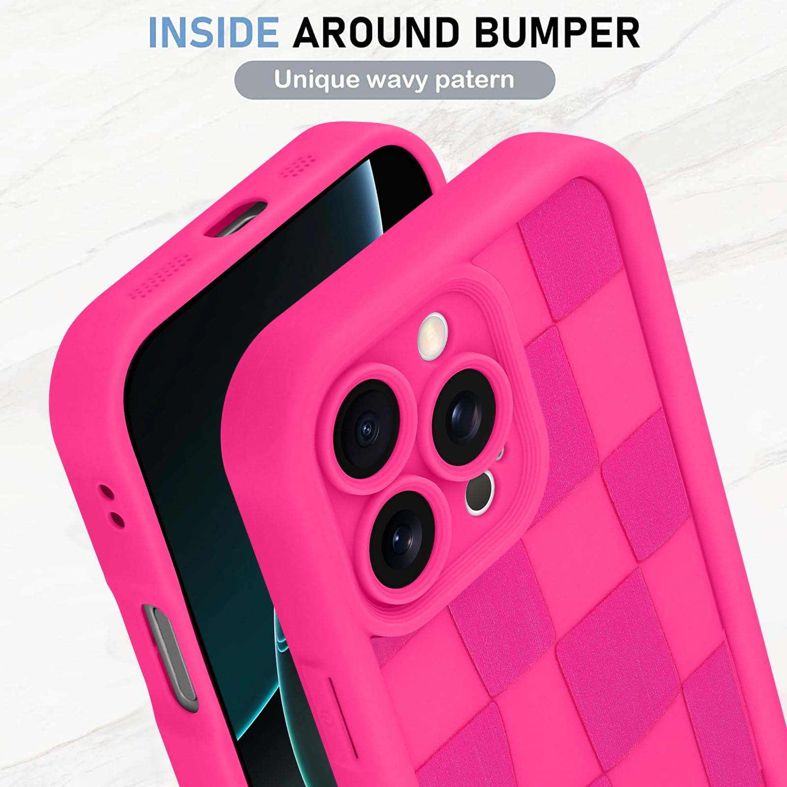 Foto 5 pulgar | Funda De Teléfono Kanghar Compatible Con Iphone 16 Pro De Silicona - Venta Internacional.