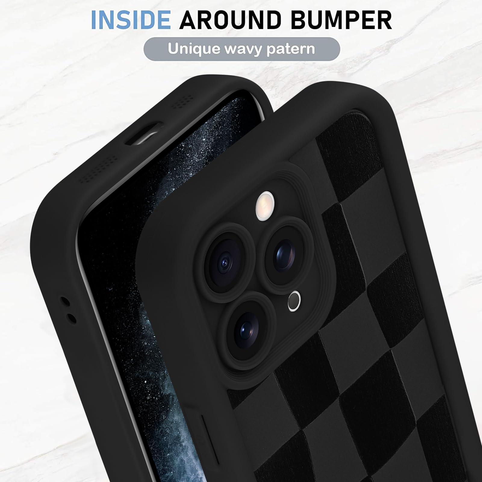 Foto 4 | Funda De Teléfono Kanghar Compatible Con Iphone 11 Pro Max - Negra - Venta Internacional.