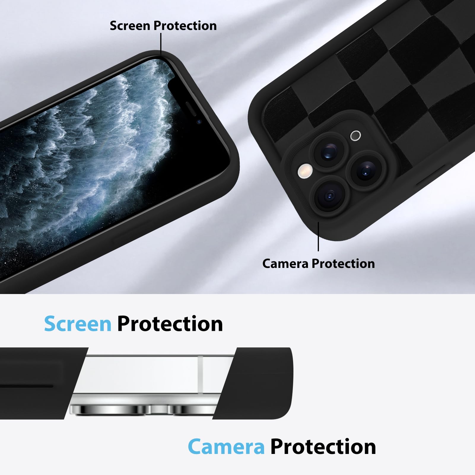 Foto 6 pulgar | Funda De Teléfono Kanghar Compatible Con Iphone 11 Pro Max - Negra - Venta Internacional.