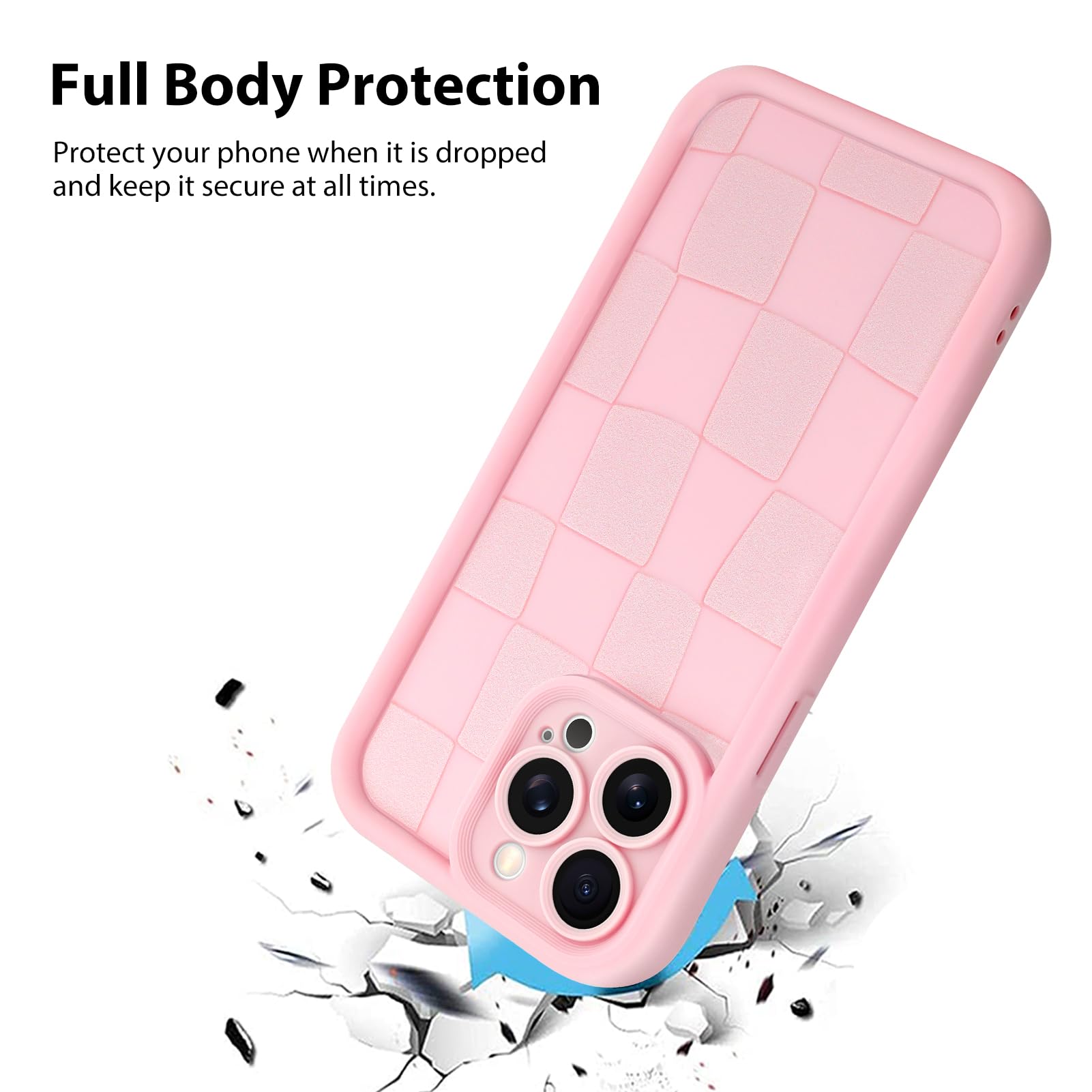 Foto 3 pulgar | Funda De Teléfono Kanghar Compatible Con Iphone 15 Pro - Rosa - Venta Internacional.
