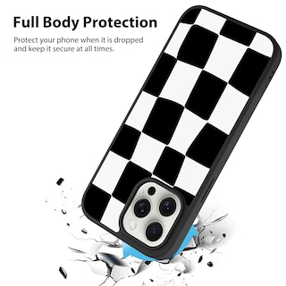 Foto 2 | Funda De Teléfono Kanghar Para Iphone 15 Pro Max Con Estampado De Cuadros - Venta Internacional.