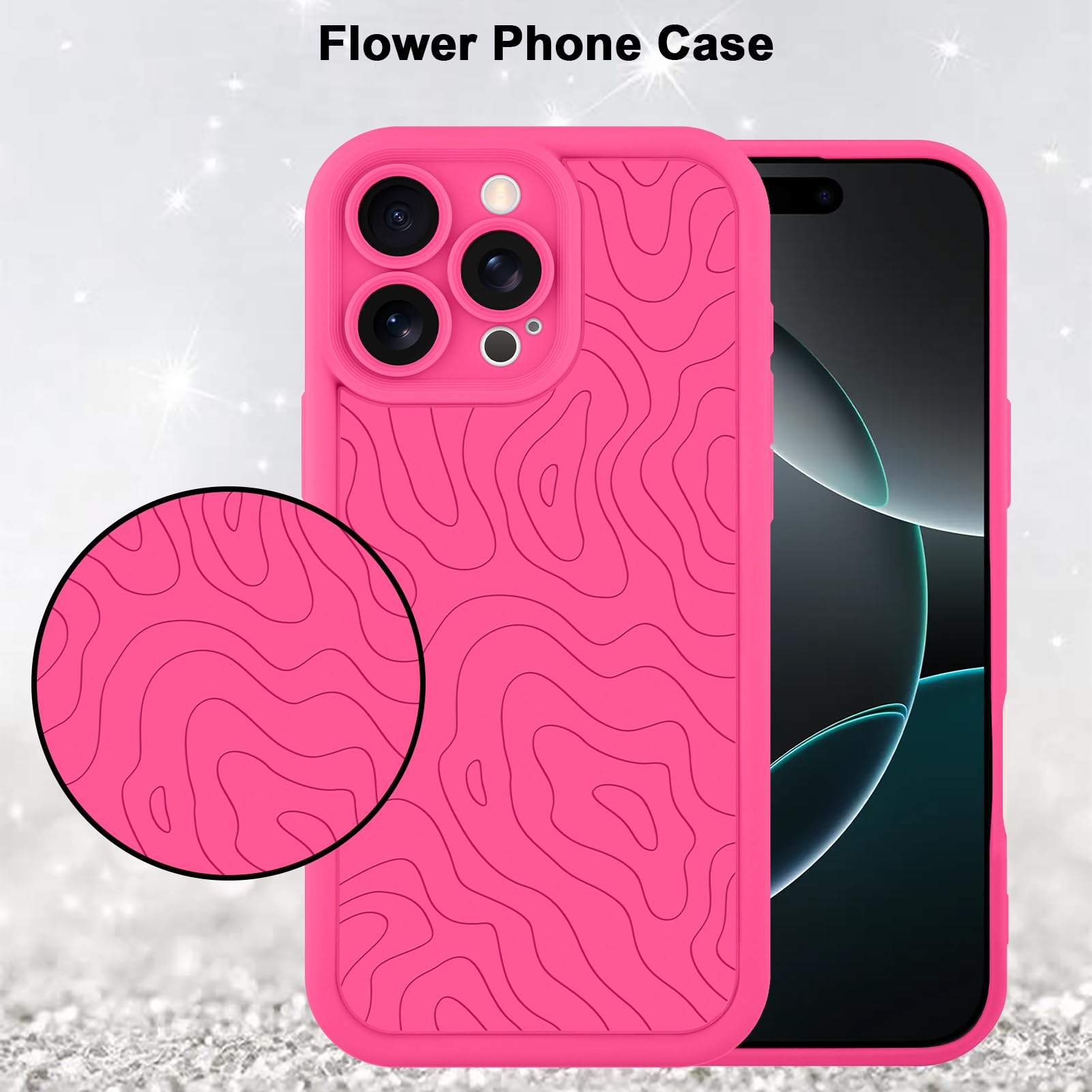 Foto 6 pulgar | Funda De Teléfono Mzelq Para Iphone 16 Pro Max De Silicona A Prueba De Golpes - Venta Internacional.
