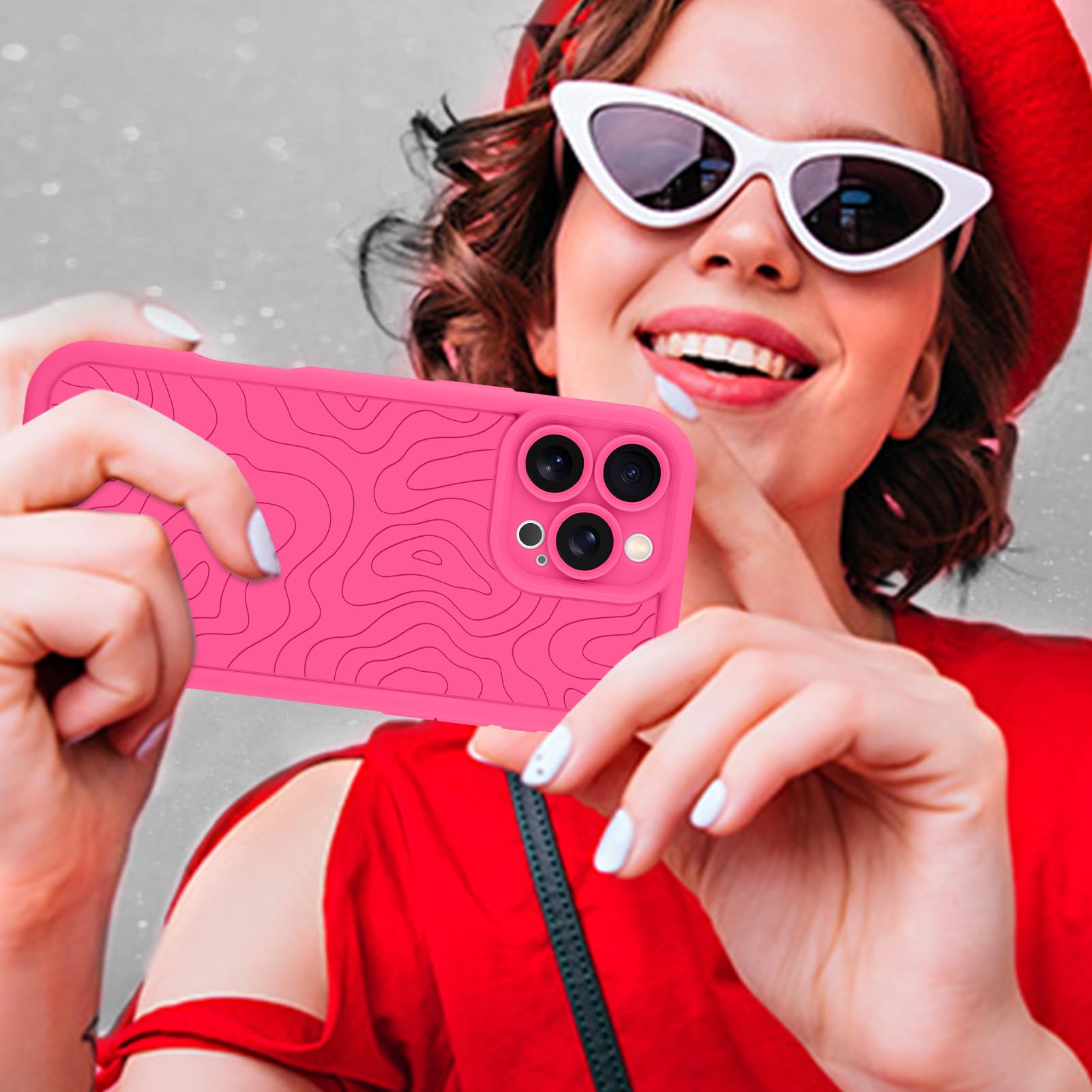 Foto 7 pulgar | Funda De Teléfono Mzelq Para Iphone 16 Pro Max De Silicona A Prueba De Golpes - Venta Internacional.
