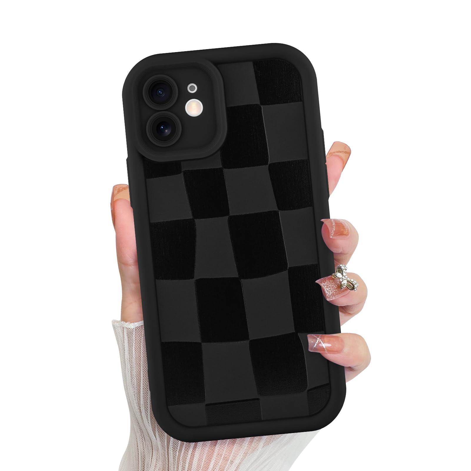 Funda De Teléfono Kanghar Compatible Con Iphone 12 De Silicona Negra - Venta Internacional.
