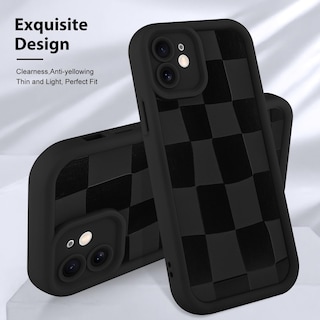Foto 3 | Funda De Teléfono Kanghar Compatible Con Iphone 12 De Silicona Negra - Venta Internacional.