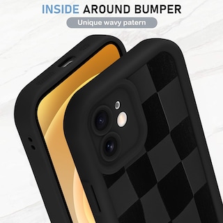 Foto 4 | Funda De Teléfono Kanghar Compatible Con Iphone 12 De Silicona Negra - Venta Internacional.