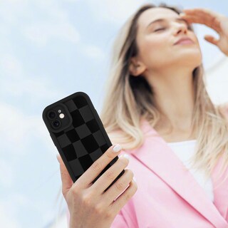 Foto 6 | Funda De Teléfono Kanghar Compatible Con Iphone 12 De Silicona Negra - Venta Internacional.