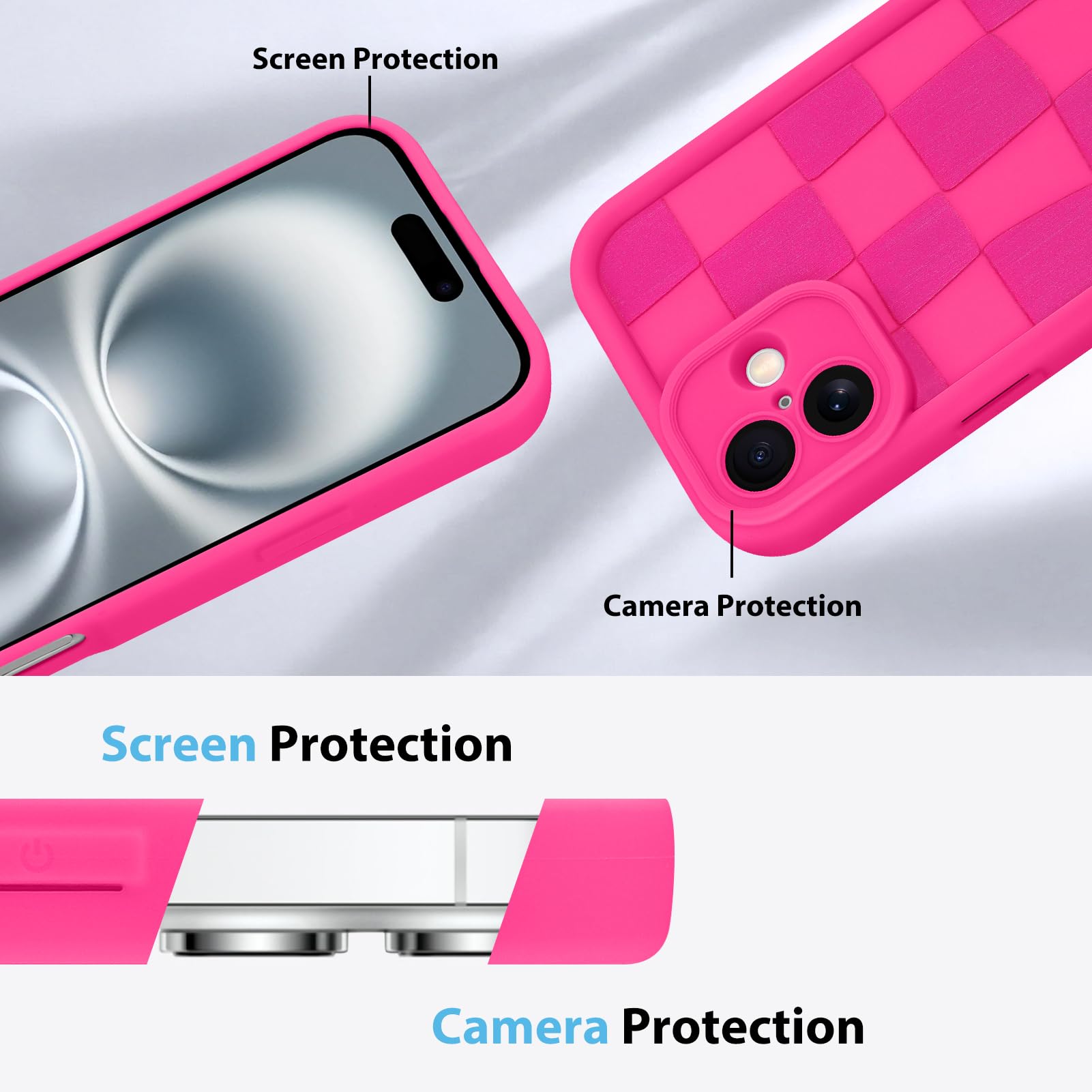Foto 6 pulgar | Funda De Teléfono Kanghar Compatible Con Iphone 16 Plus De Silicona - Venta Internacional.