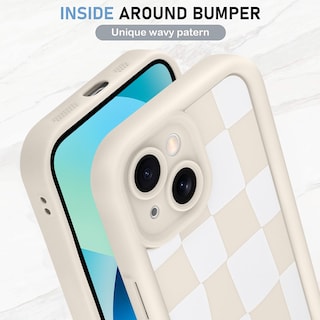Foto 4 | Funda De Teléfono Kanghar Compatible Con Iphone 13 De Silicona Blanca - Venta Internacional.